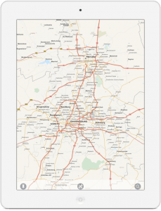 Johannesburg Travelmapp 