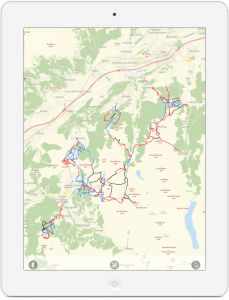 Les Quatre Vallées Ski Map